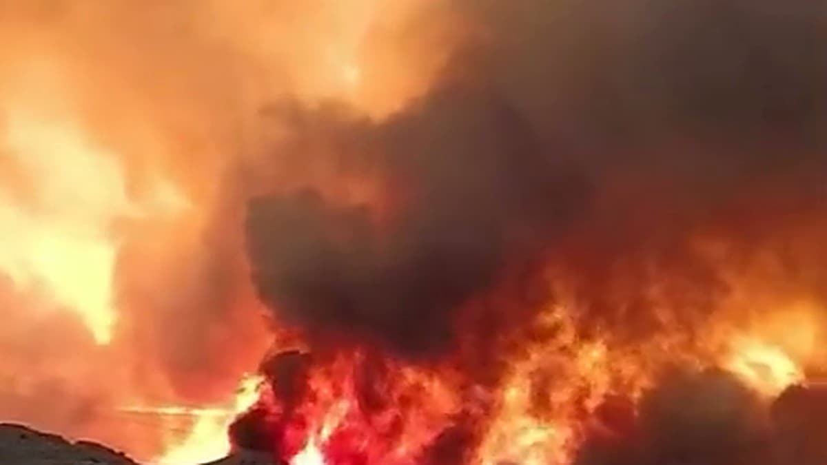 Incendiu de vegetație lângă Bédar, în provincia Almería, sudul Spaniei