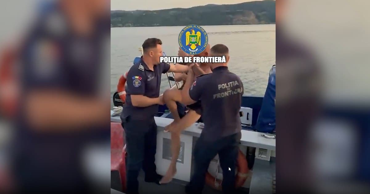Ambarcațiune a Poliției de Frontieră pe Dunăre