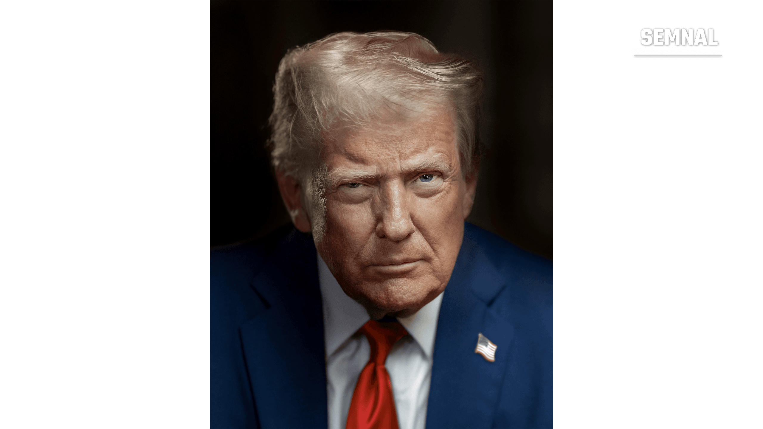 Portret oficial al președintelui american Donald Trump