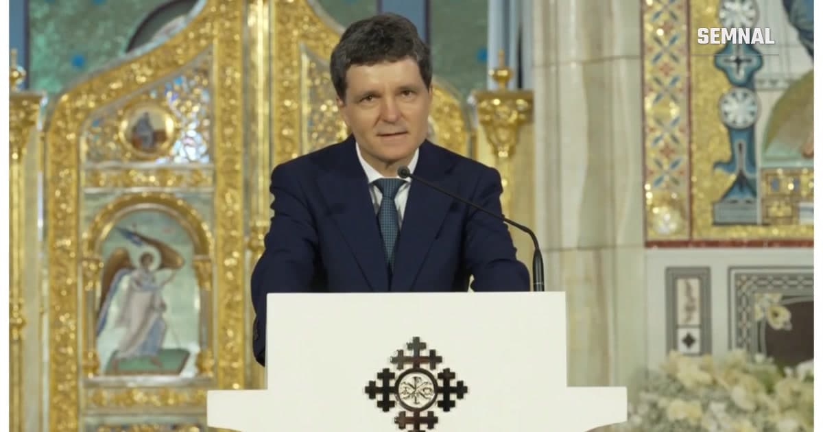 Nicușor Dan, la întâlnirea internațională a tinerilor ortodocși, Catedrala Mântuirii Neamului