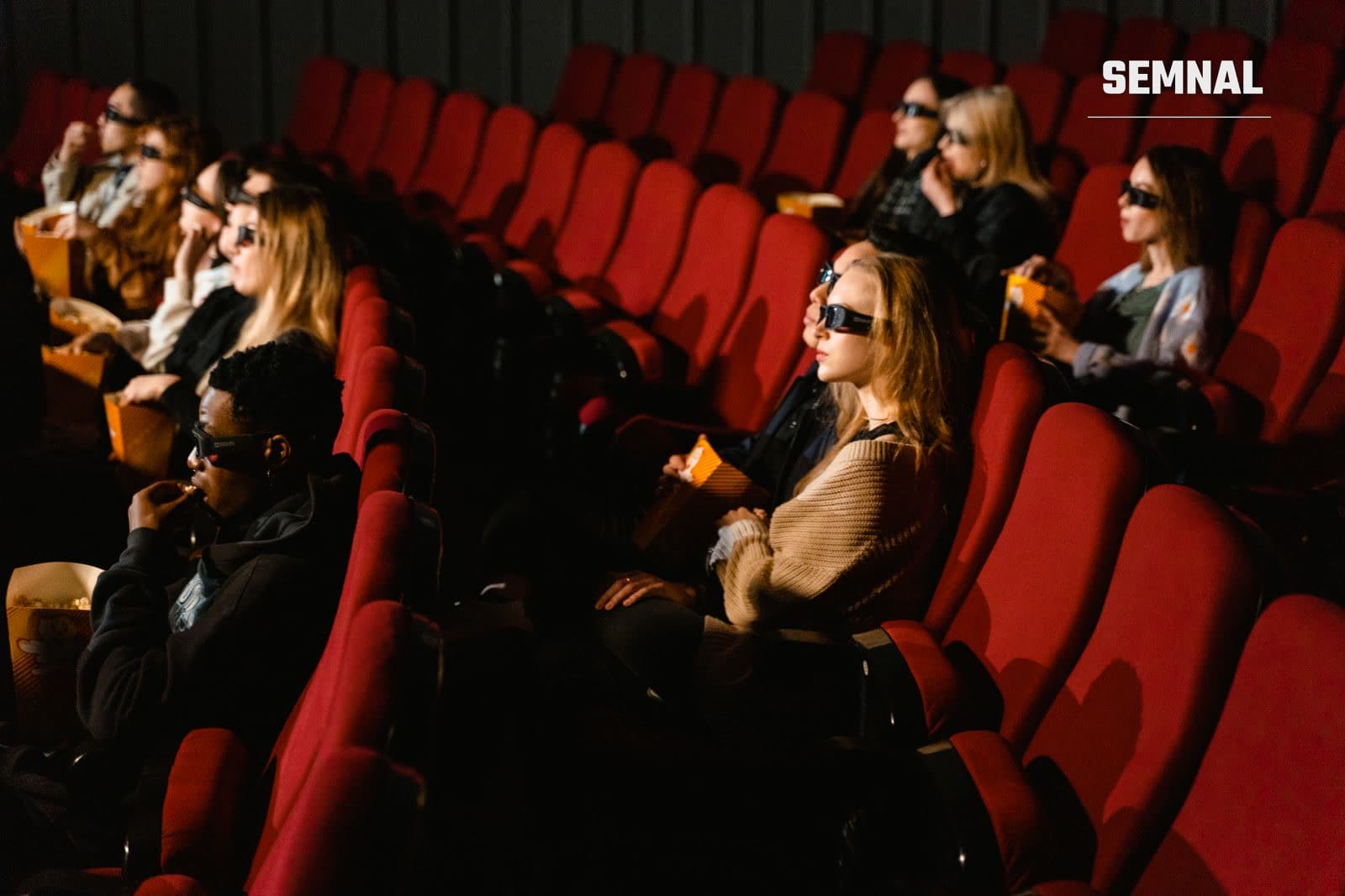 oameni în sala de cinema