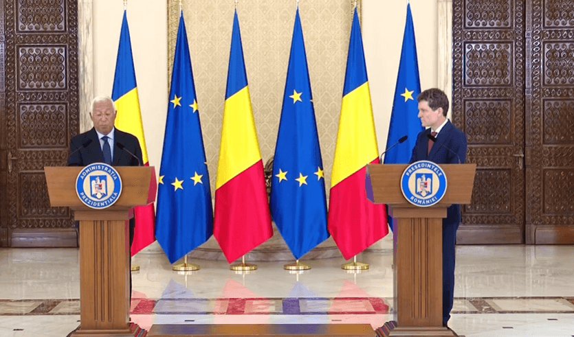 Antonio Costa, primit de Nicușor Dan la Palatul Cotroceni