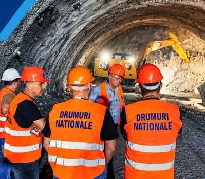 Imagine ilustrativă cu intrarea într-un tunel rutier montan