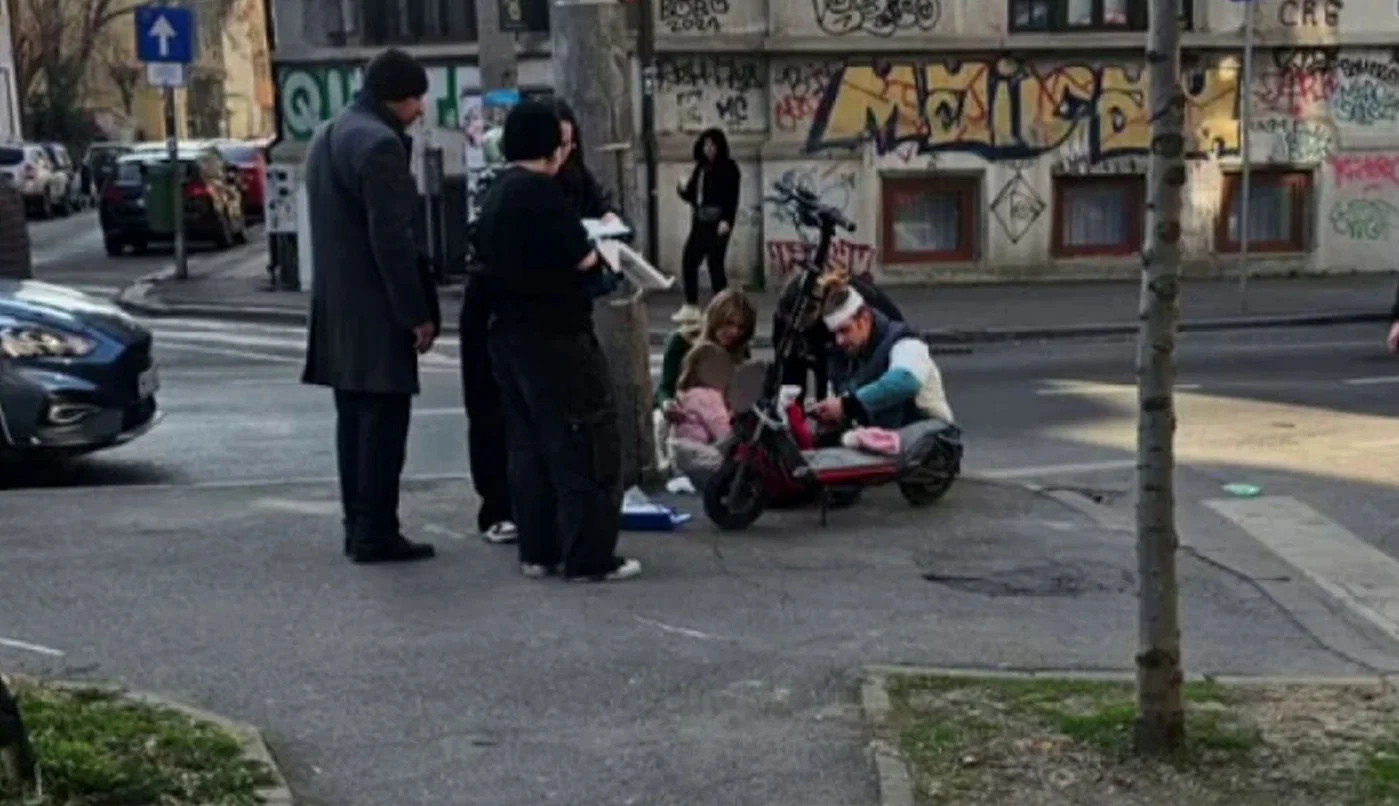 Ilan Laufer și copiii săi, accident pe trotinetă în București