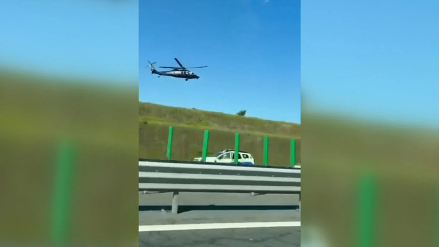 Tânăr băut urmărit pe A2 spre Vama Veche, prins cu elicopterul
