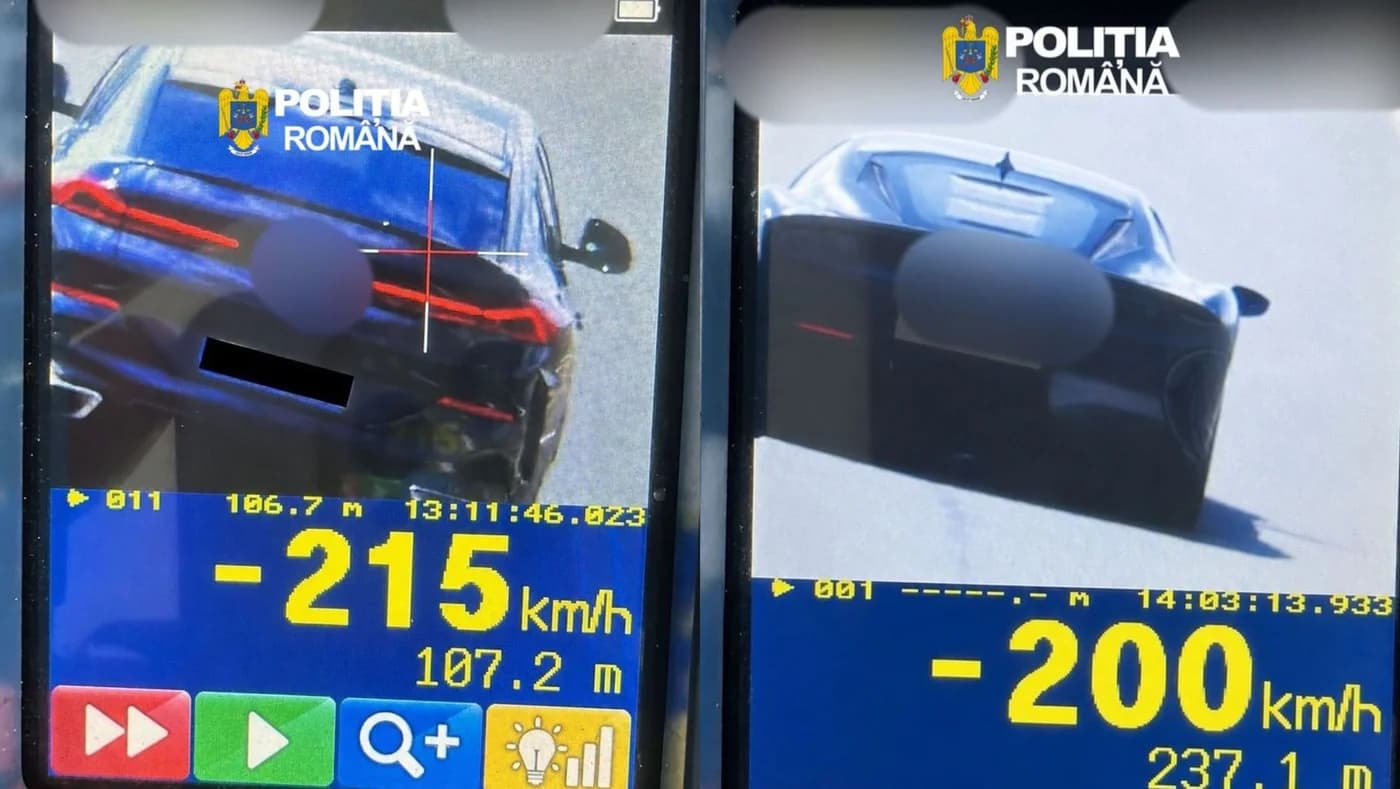 Zeci de sancțiuni pentru viteză excesivă pe A1