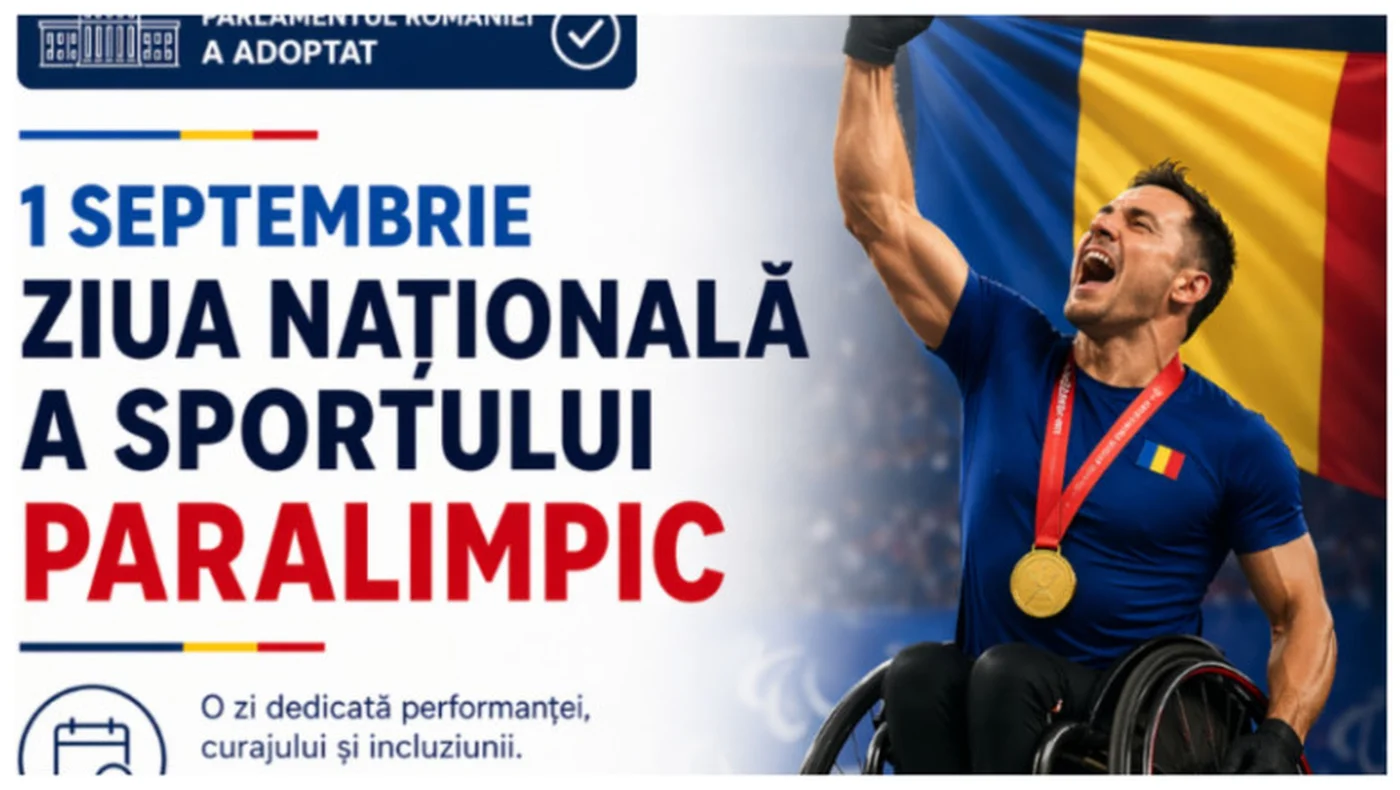 1 septembrie devine ziua sportului paralimpic în România