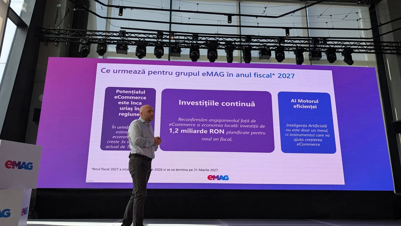 eMAG investește 1,2 miliarde lei în AI și logistică