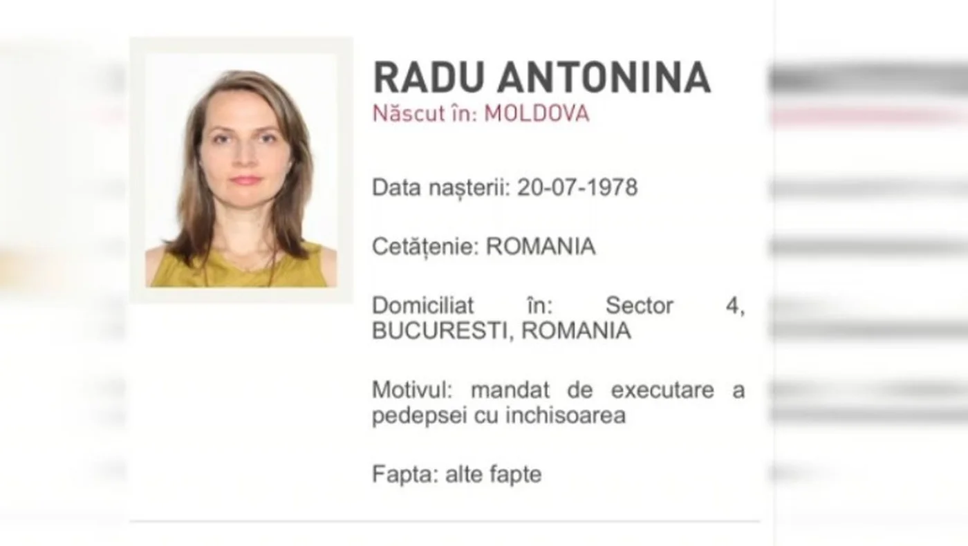 Antonina Radu, în executarea pedepsei în Republica Moldova