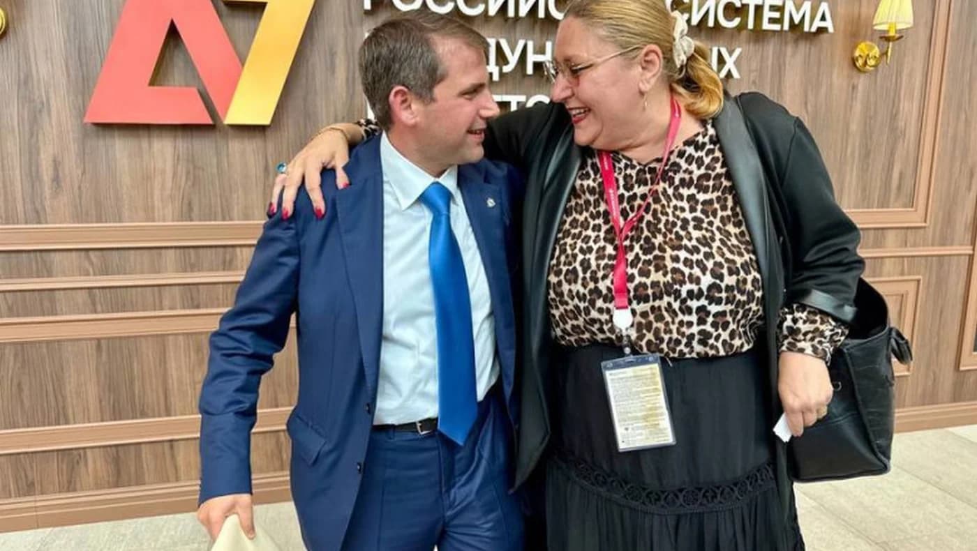 Diana Șoșoacă, în fotografia lui Ilan Șor la Sankt Petersburg