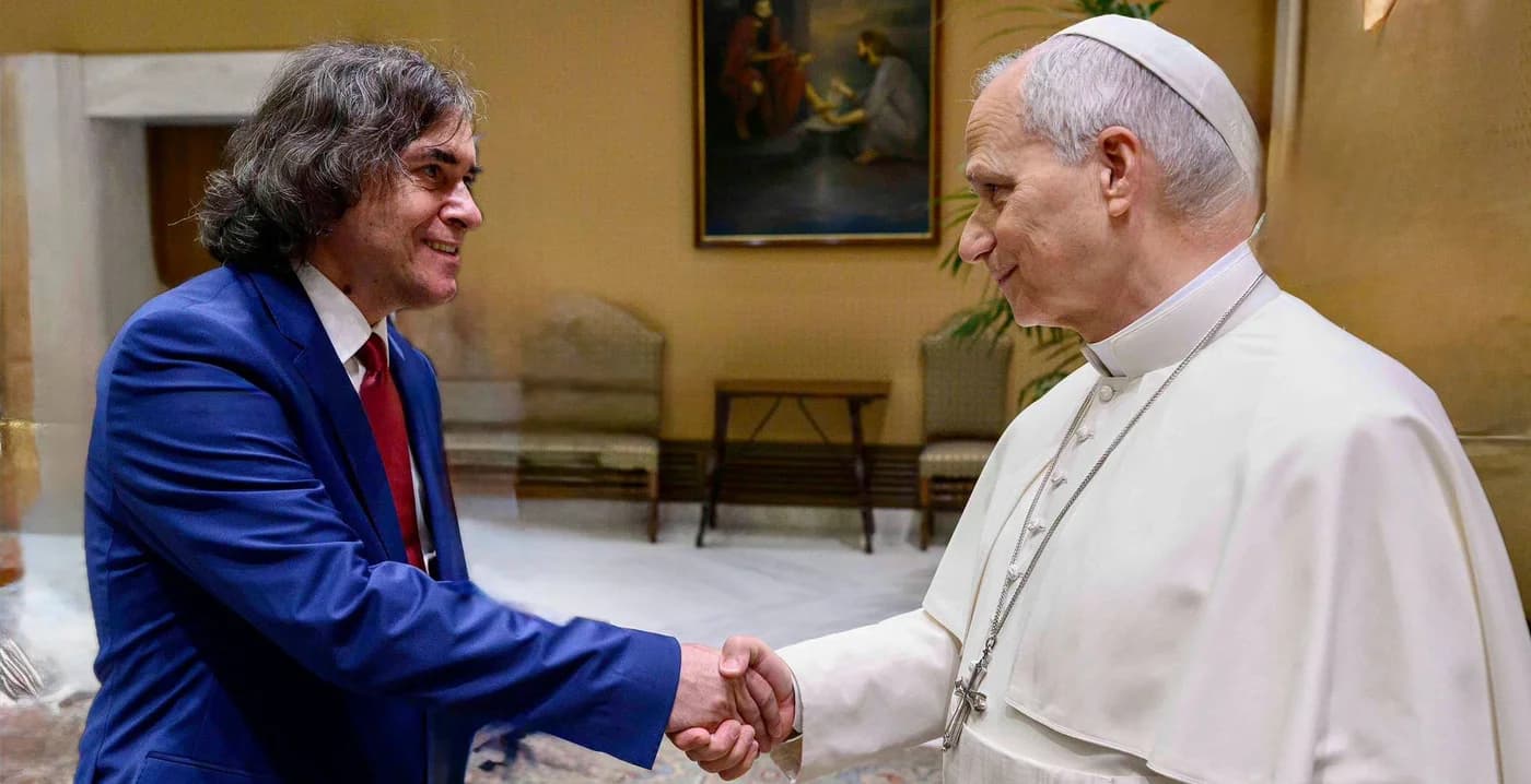 Mircea Cărtărescu, primit la Vatican de Papa Leon al XIV-lea