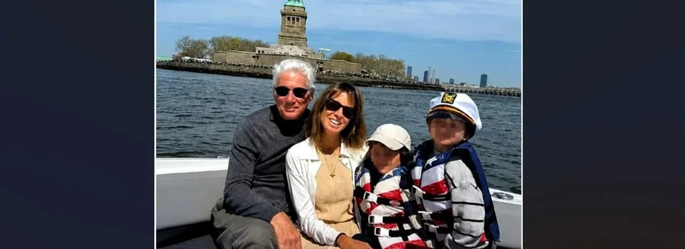 Richard Gere, imagini rare de familie de Ziua Independenței