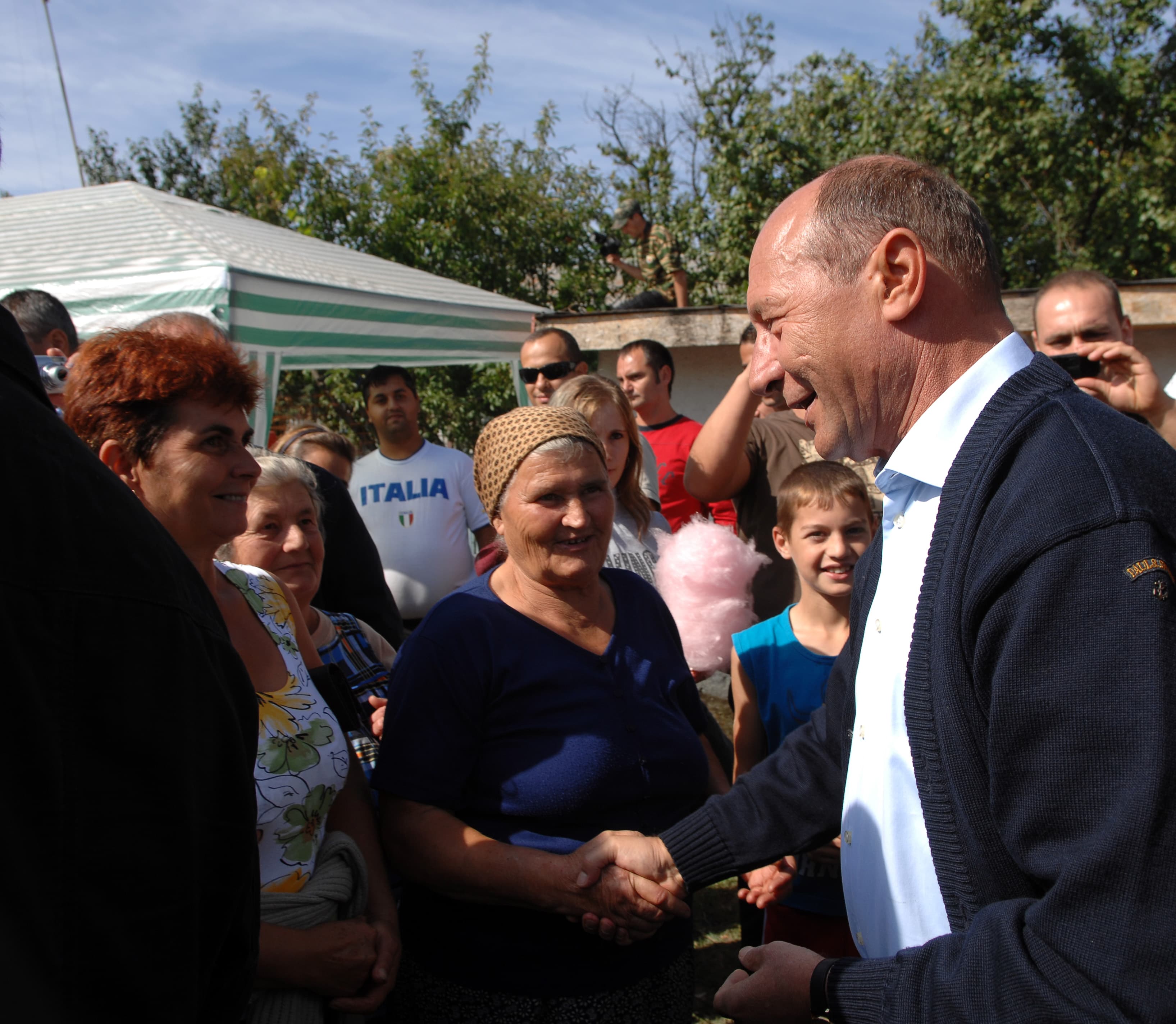 Giurgiu - Traian Băsescu, întâlnire cu primarii giurgiuveni, la Comana
