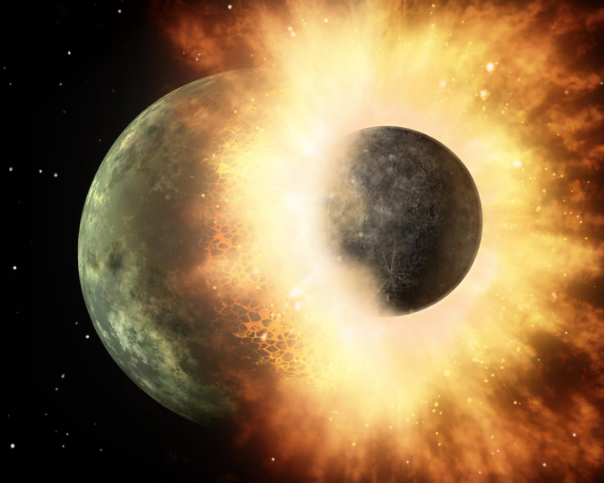 Theia, celebra planeta care a dat nastere Lunii
