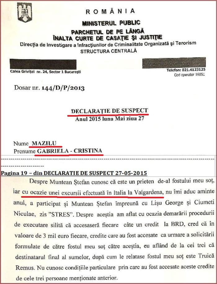 Declaratie Mazilu Gabriela – Cristina