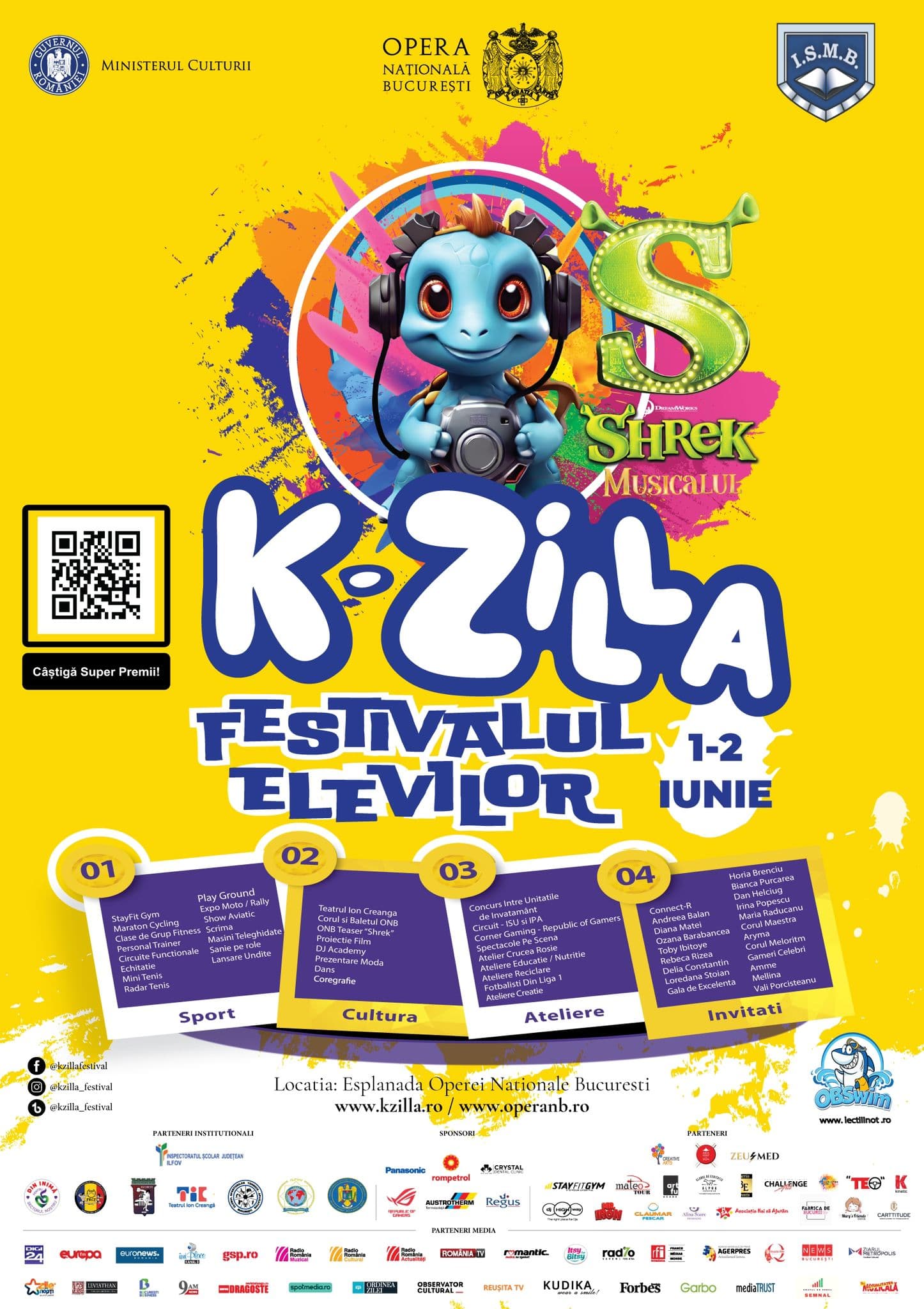 K-ZILLA, cel mai mare eveniment de Ziua Copilului, are loc pe esplanada Operei Naționale București, pe 1-2 iunie