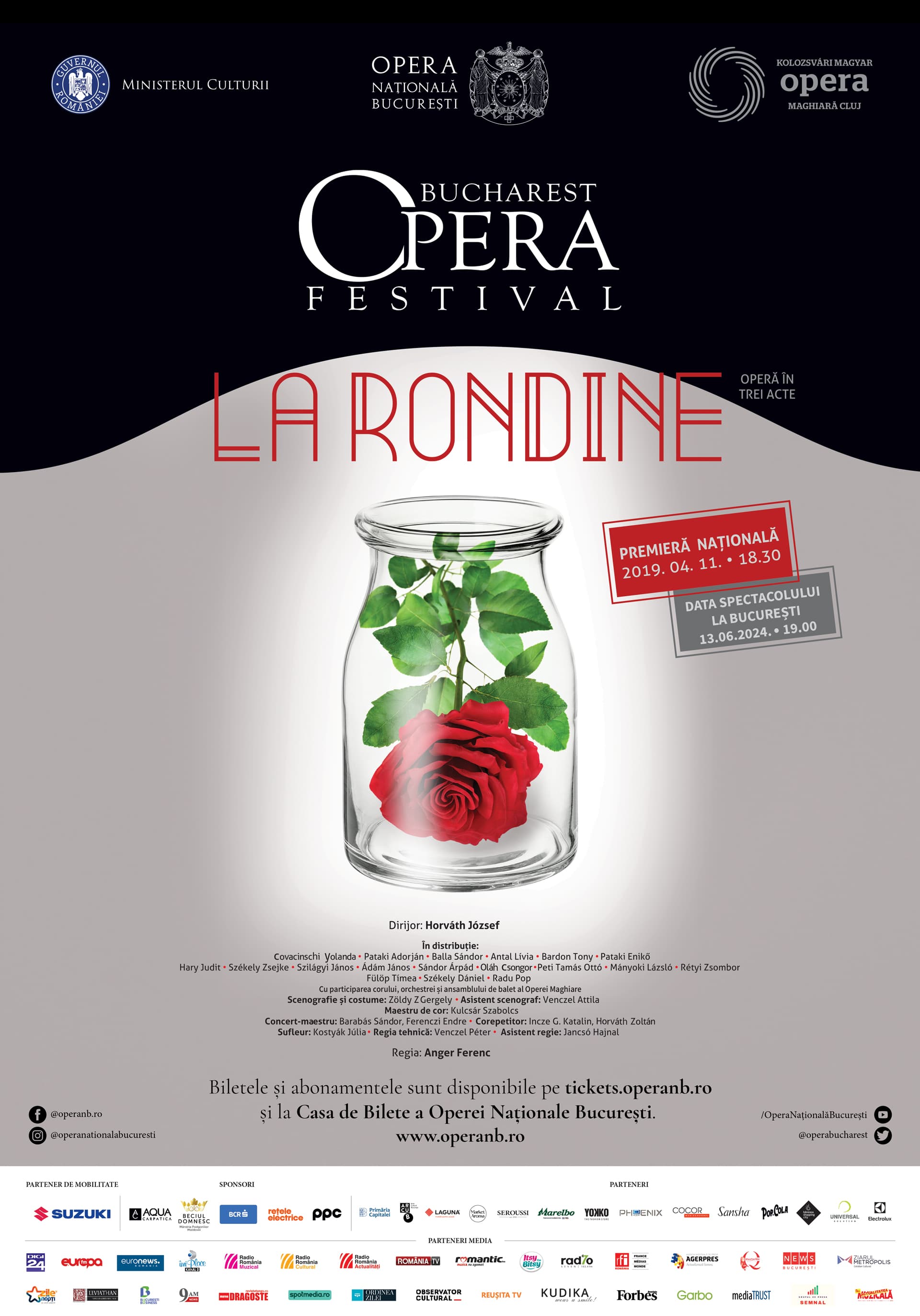 La Rondine – o operă pucciniană rar cântată - cu Opera Maghiară din Cluj Napoca la Bucharest Opera Festival