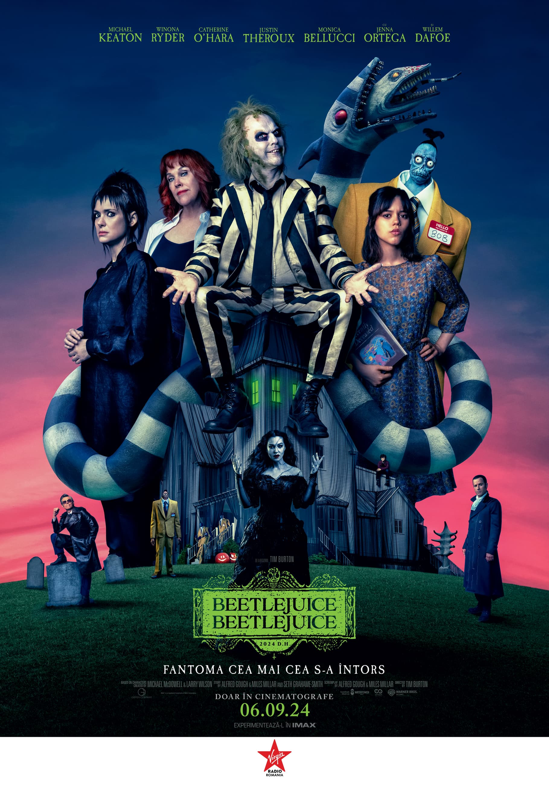Regizorul Tim Burton prezintă „Beetlejuice Beetlejuice” pe marile din 6 septembrie
