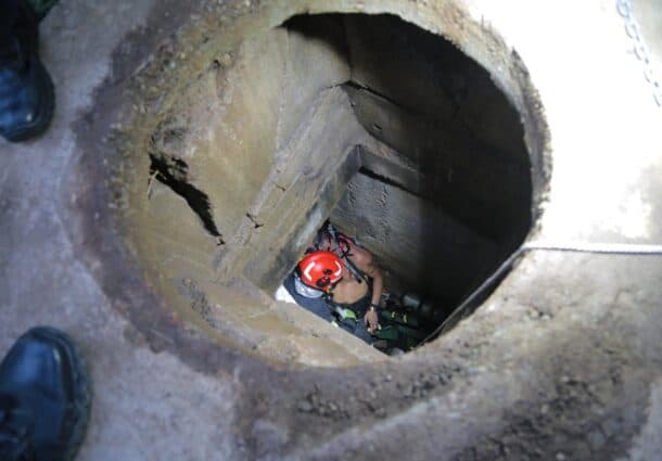 Pompierii au intervenit pentru a salva un bărbat care a căzut într-un canal tehnologic, în zona Orășelul Copiilor