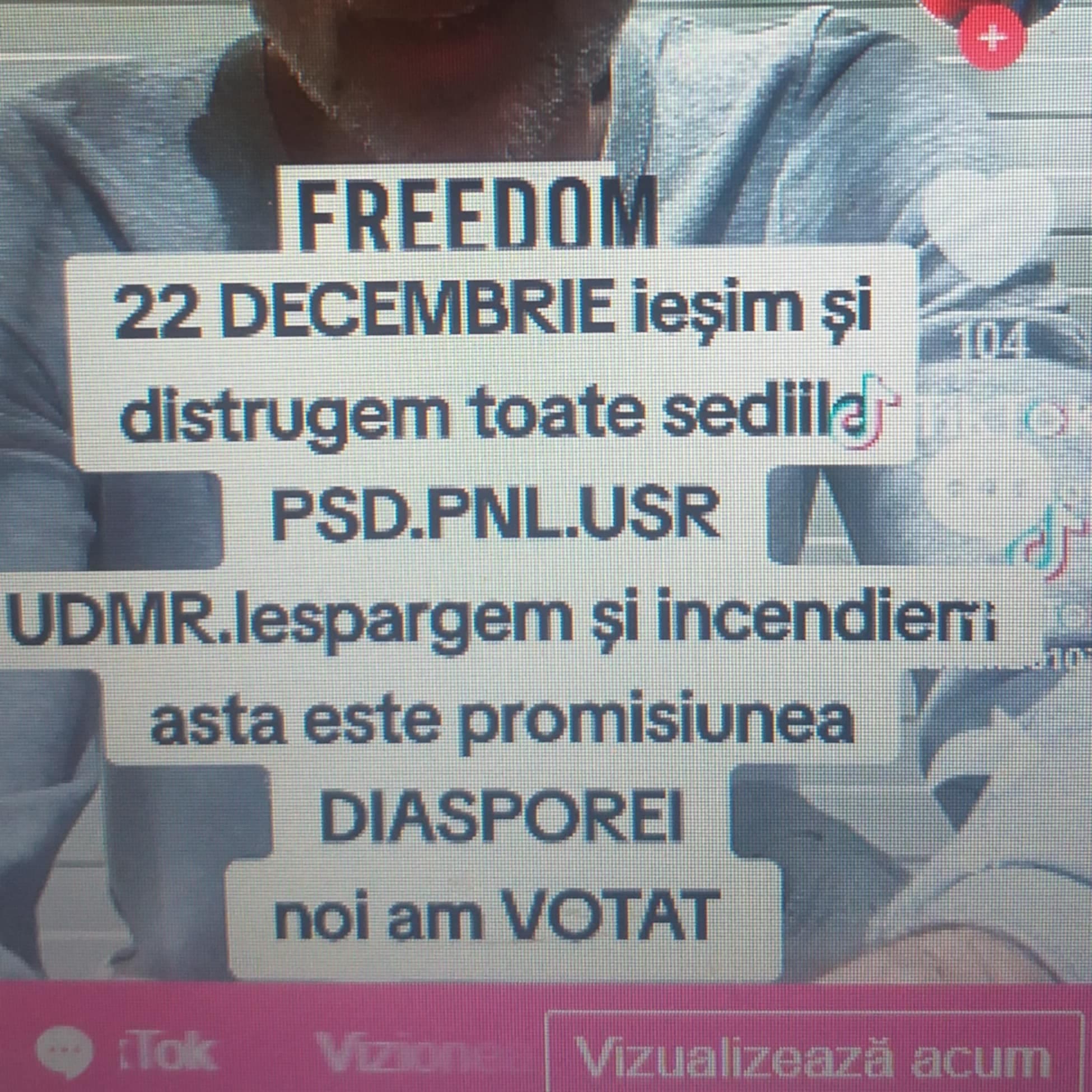 Amenintari pe tiktok