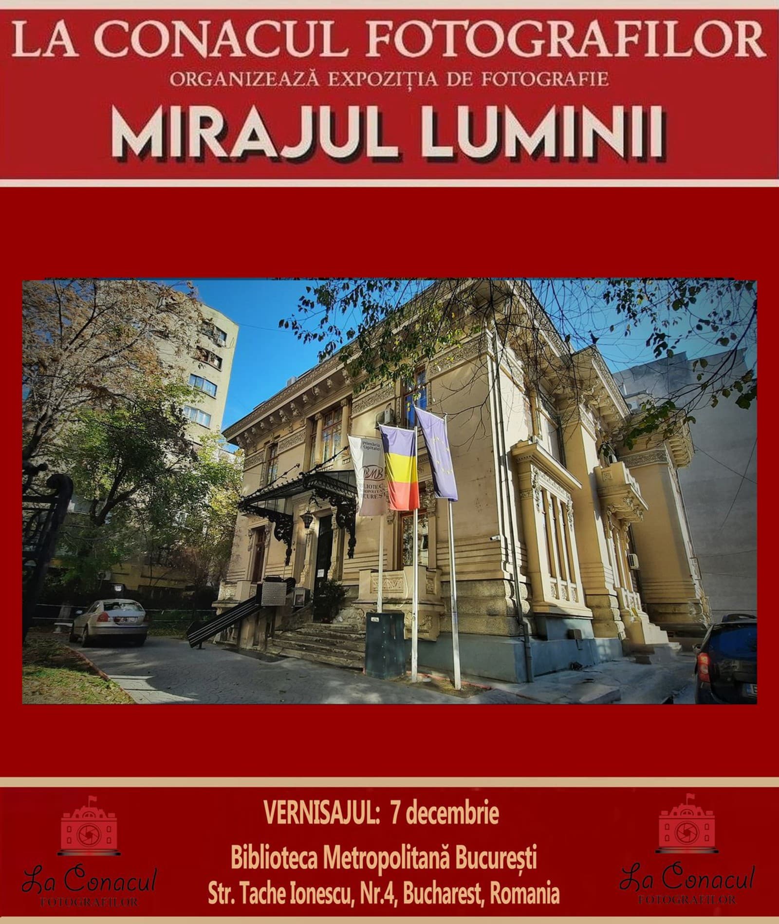 Expoziția itinerantă de fotografie ”MIRAJUL LUMINII” ajunge la București pe 7 decembrie 2024