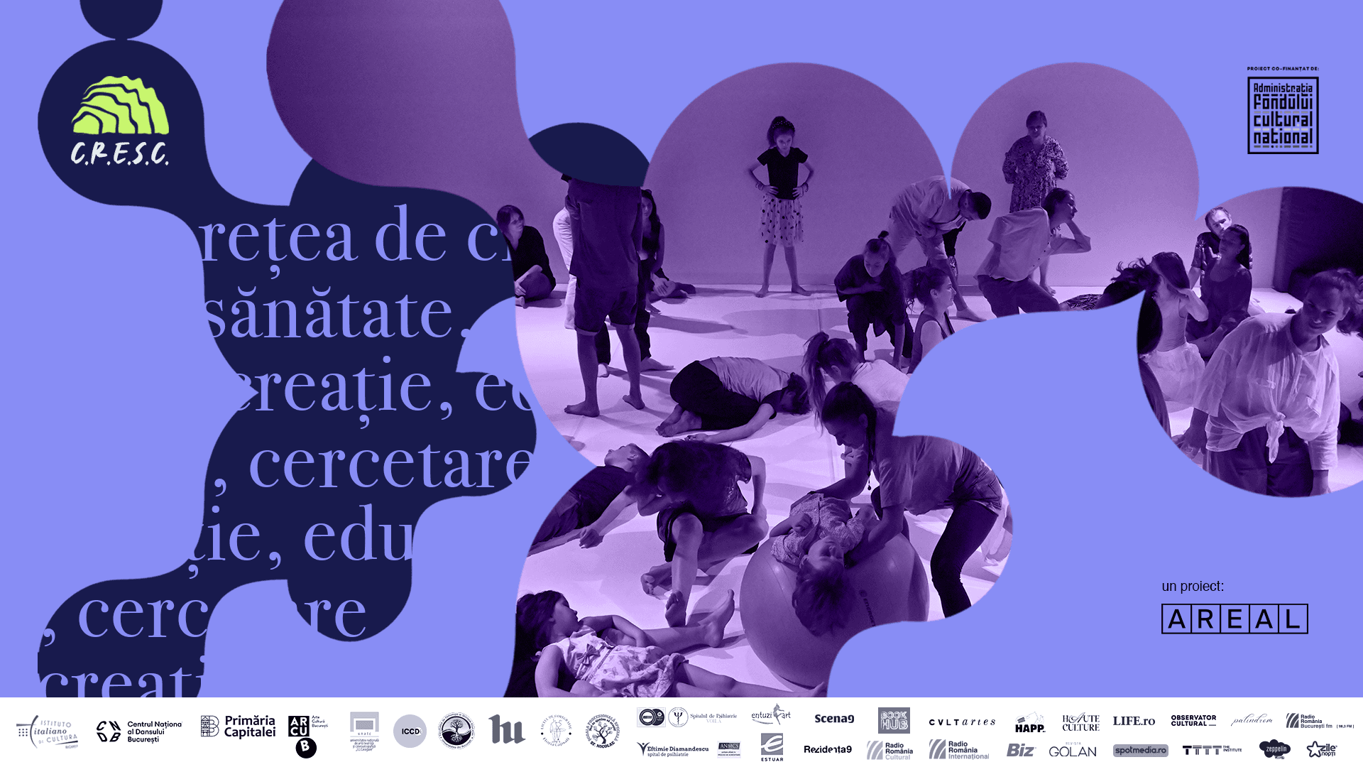 AREAL DANS anunță participarea cu trei evenimente  la International Conference on Creativity in Dance, în cadrul UNATC