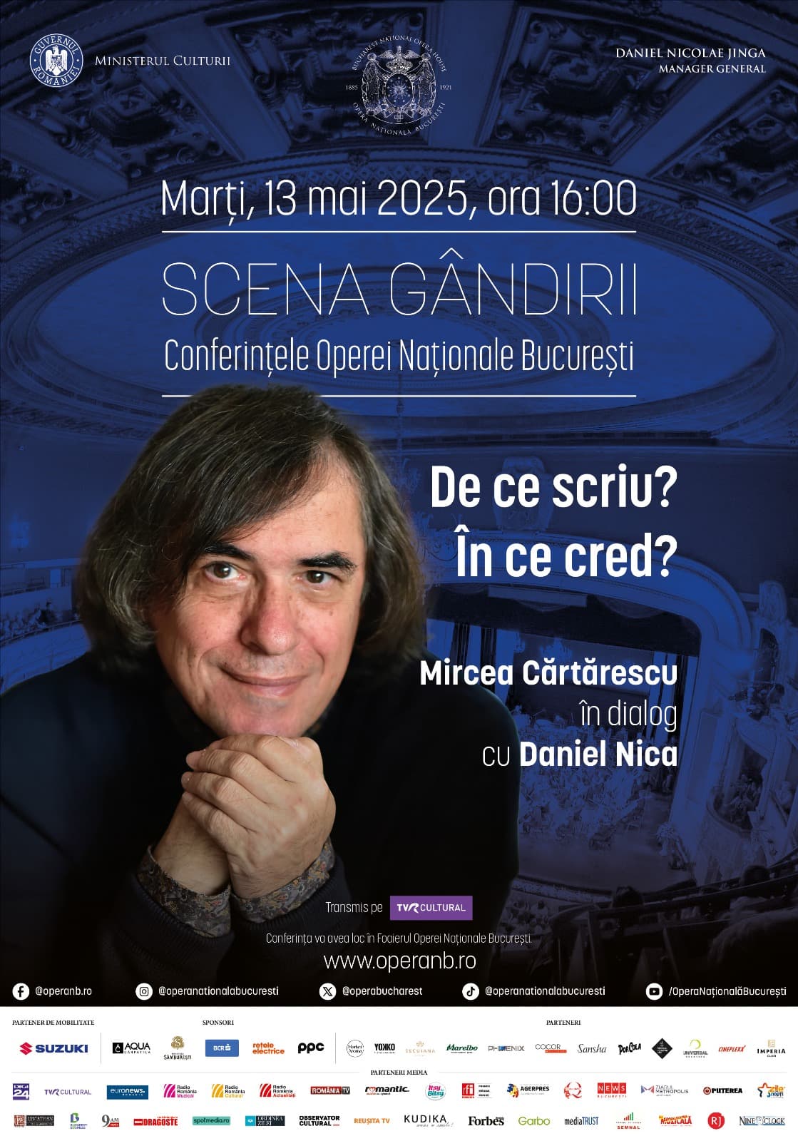 Scena Gandirii Mircea Cartarescu ONB