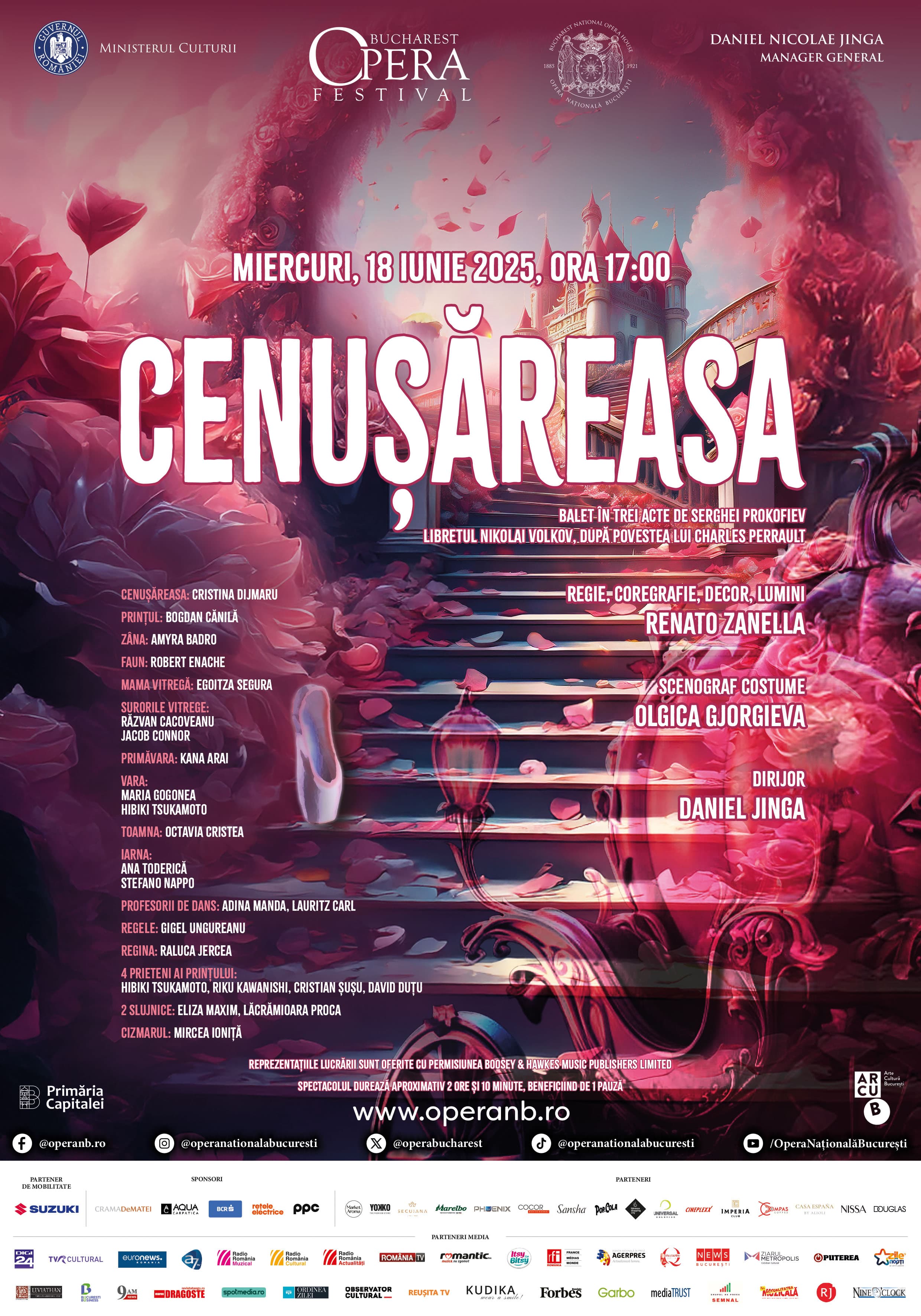 Cenușăreasa - unul dintre cele mai iubite balete din lume, la Bucharest Opera Festival – doar pe 18 iunie
