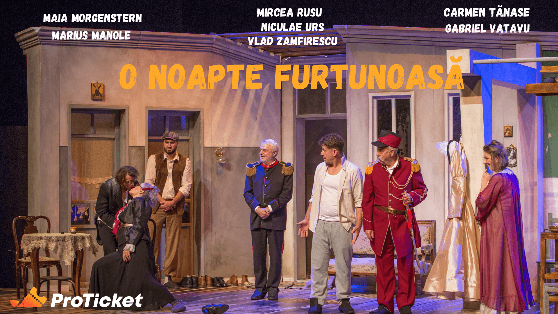 O noapte furtunoasă și Antiportret de familie, la final de august pe scena TNB