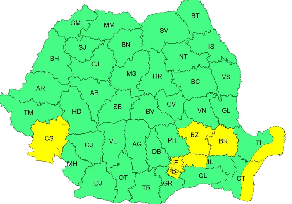 Vreme rece și înnorări în toată țara: ANM avertizează cod galben de vânt puternic — Natură