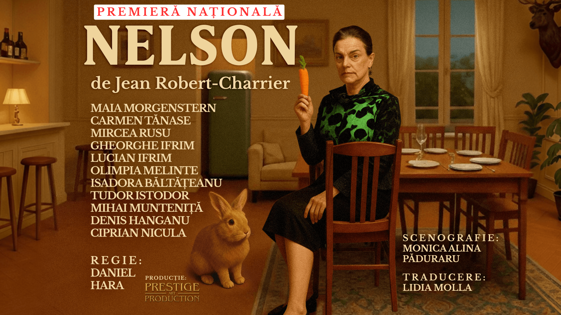 Premiera comediei „Nelson” și spectacolele „All inclusive” și „Fă-mi loc!”, deschid programul teatral al lunii februarie