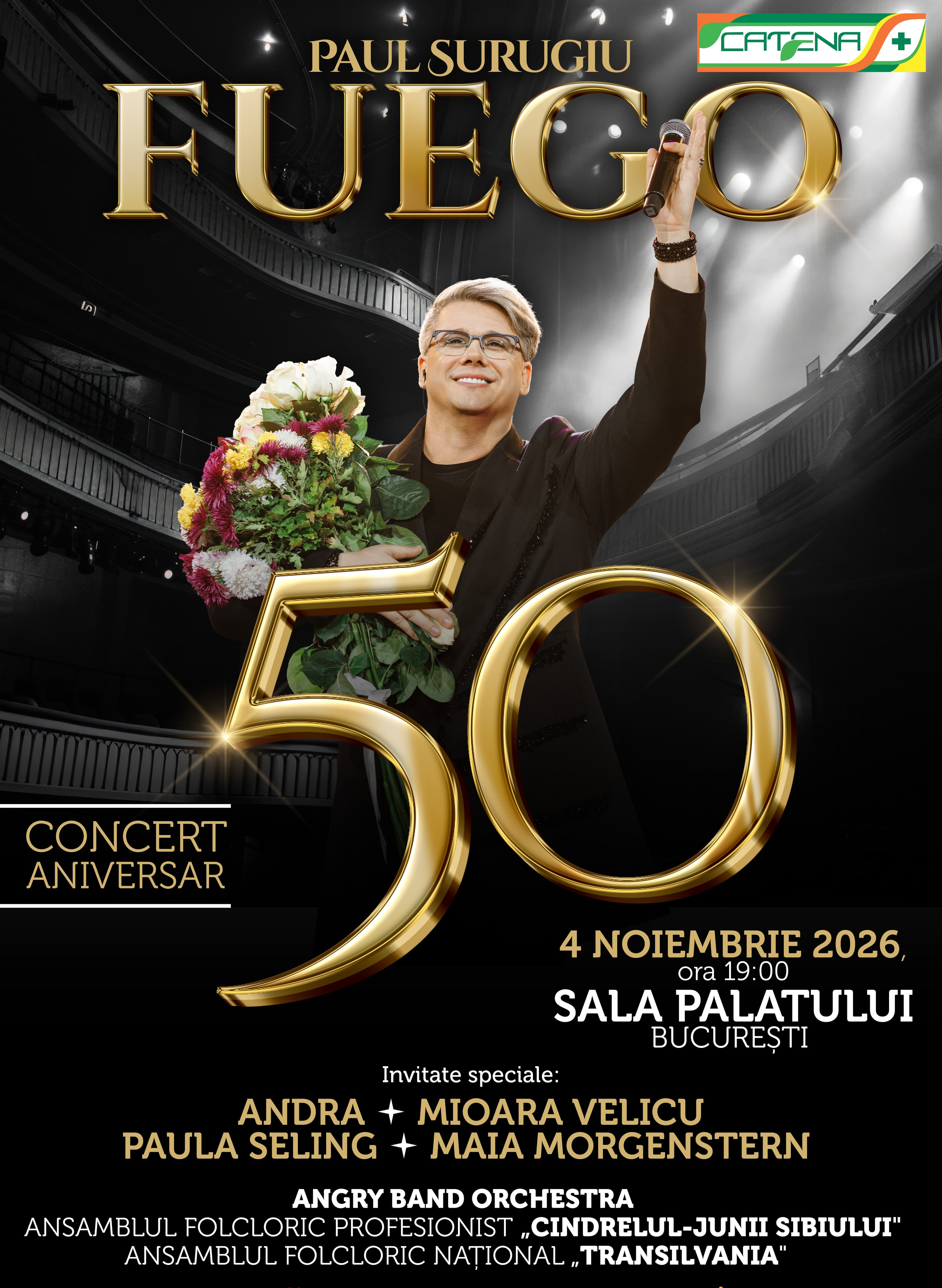 FUEGO – 50”, în 4 noiembrie pe scena Sălii Palatului, un concert aniversar de anvergură cu invitați speciali