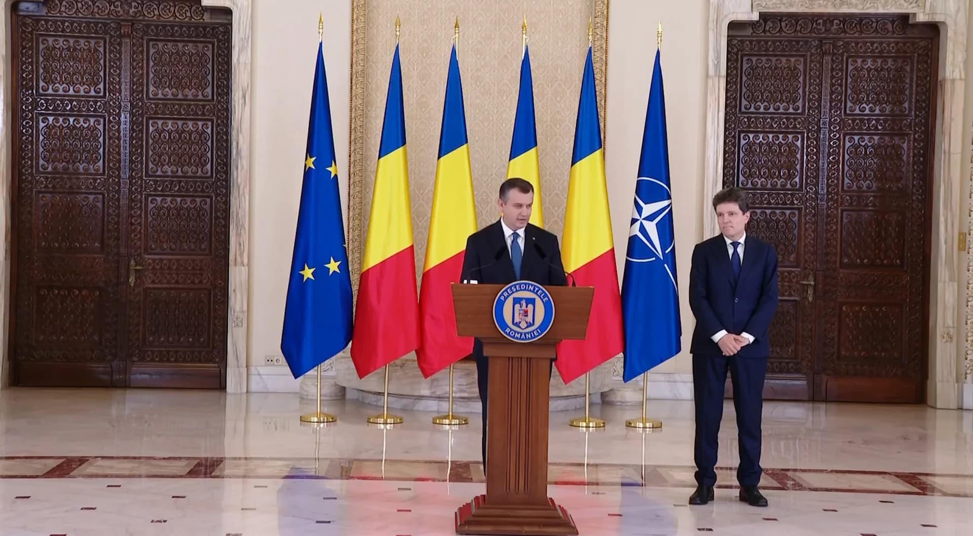 Nicușor Dan anunță desemnarea lui Eugen Tomac ca premier, la Palatul Cotroceni