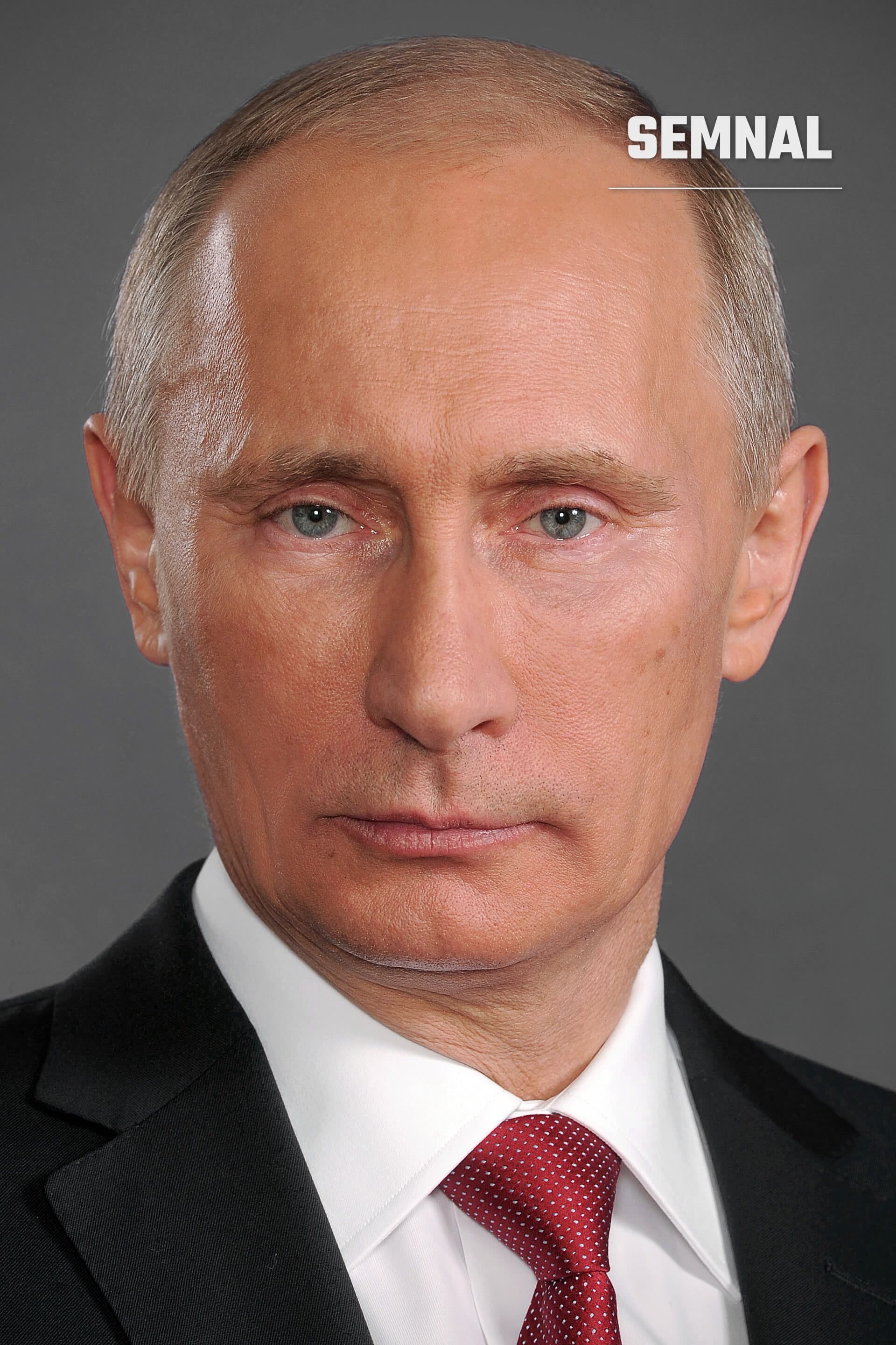 Vladimir Putin, președintele Rusiei, portret oficial în costum negru și cravată bordeaux (Foto: Пресс-служба Президента России)