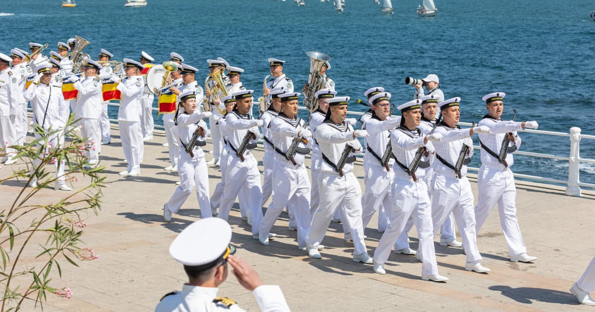 Militari la ceremonia de Ziua Marinei Române la Constanța