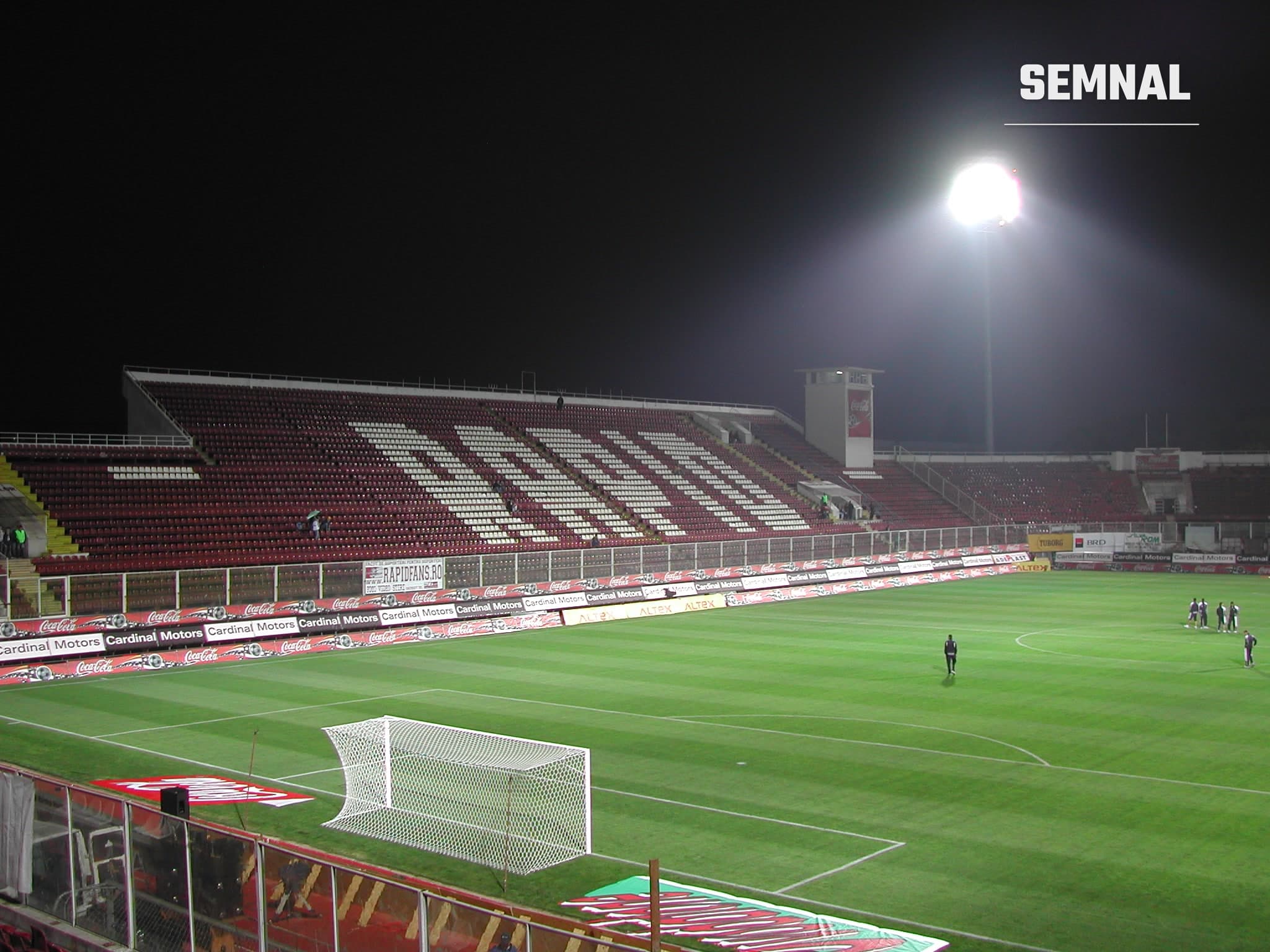 Stadionul Rapid-Giulești din București, unde galeria echipei se aduna inaintea meciurilor