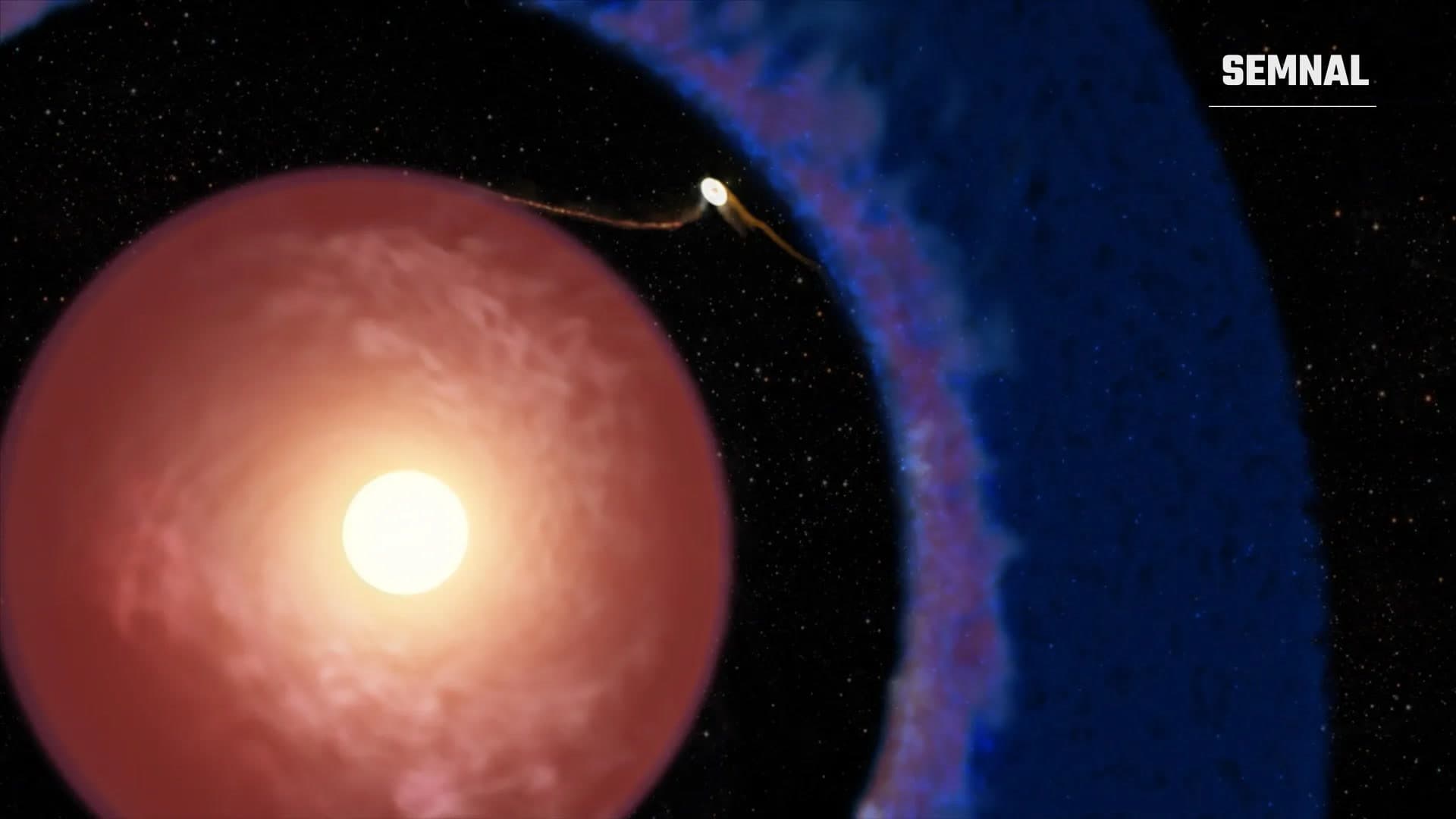 Ilustrație oficială NASA/Keck Observatory a exoplanetei Elias 2-24 b