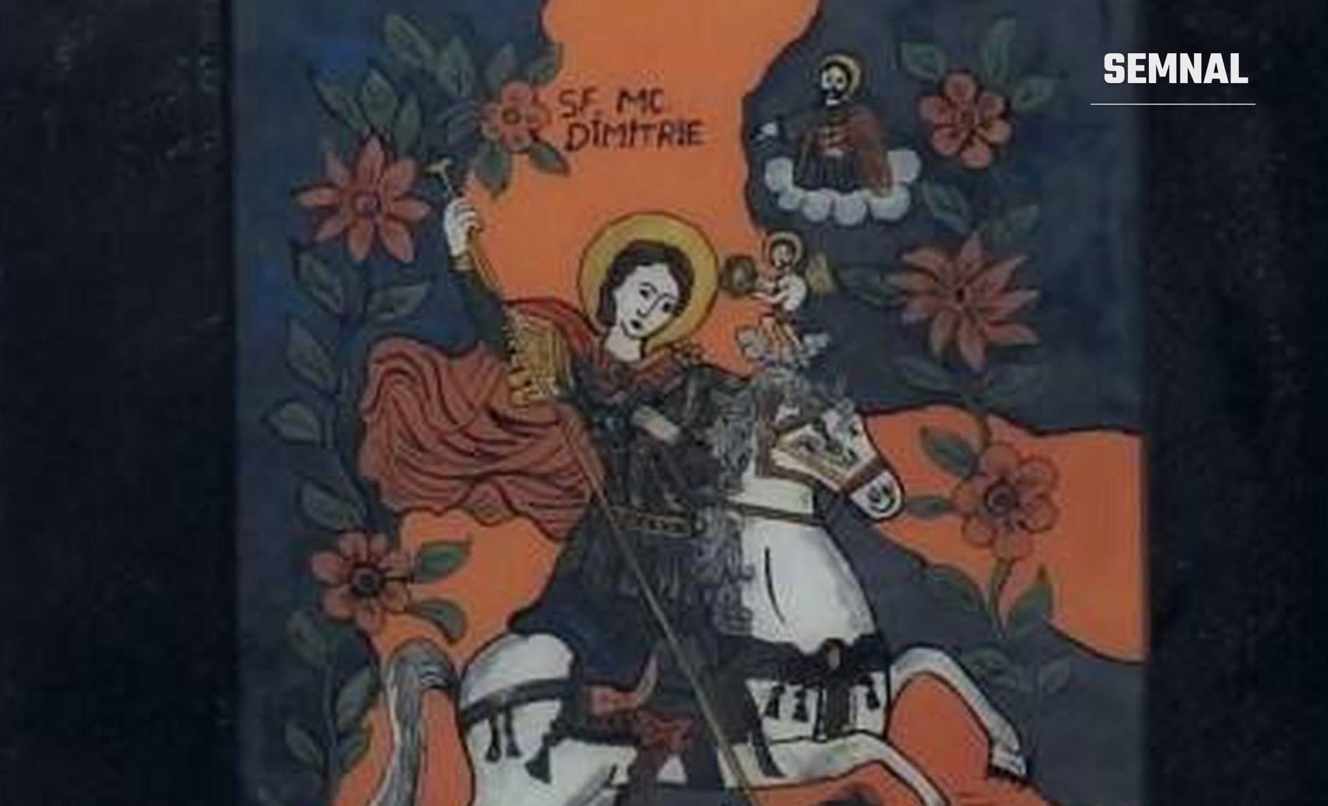 Icoana Sfântului Dimitrie.