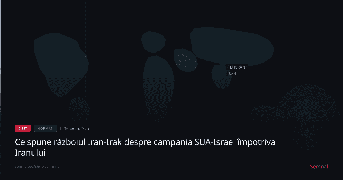 Ce spune războiul Iran-Irak despre campania SUA-Israel împotriva Iranului — Semnale