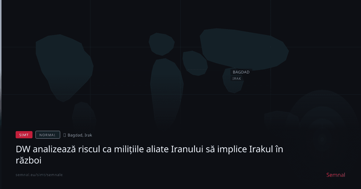DW analizează riscul ca milițiile aliate Iranului să implice Irakul în război — Semnale