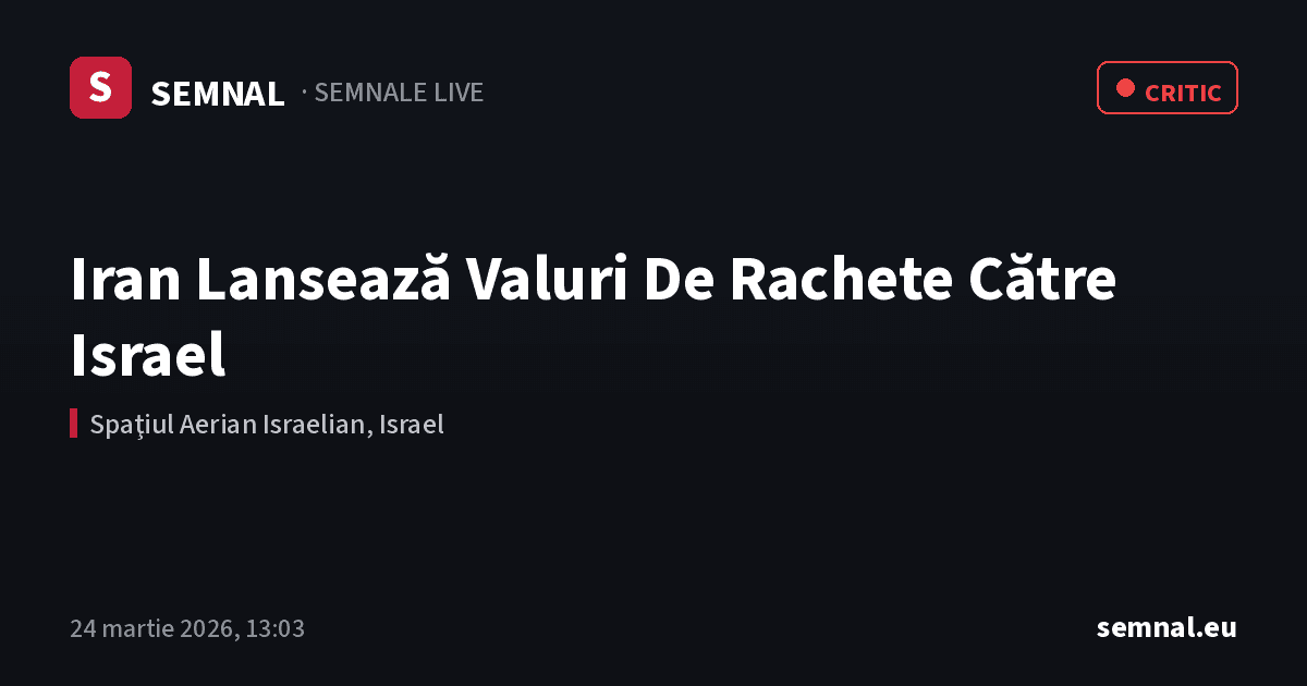 Iran Lansează Valuri De Rachete Către Israel — Semnale