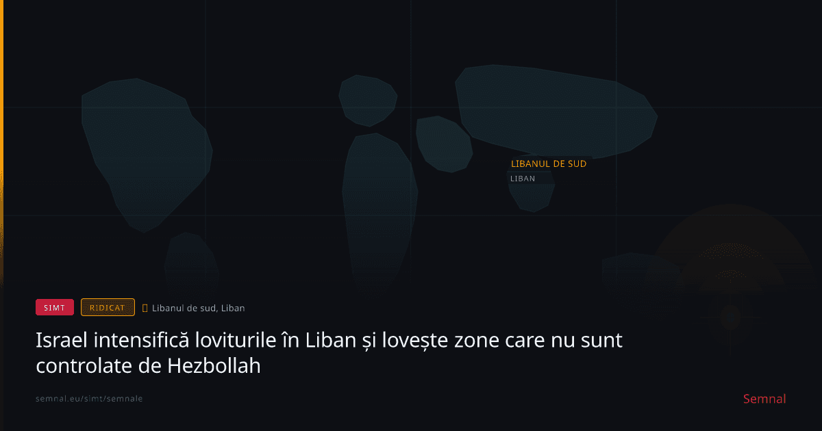 Israel intensifică loviturile în Liban și lovește zone care nu sunt controlate de Hezbollah — Semnale
