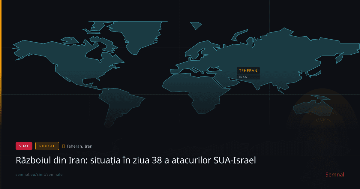 Războiul din Iran: situația în ziua 38 a atacurilor SUA-Israel — Semnale