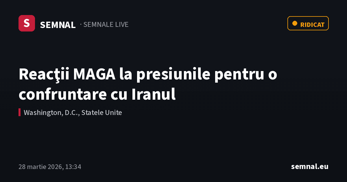 Reacţii MAGA la presiunile pentru o confruntare cu Iranul — Semnale