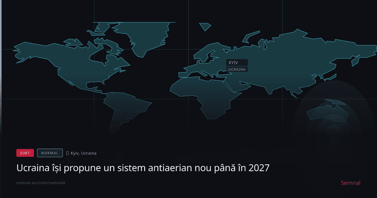 Ucraina își propune un sistem antiaerian nou până în 2027 — Semnale