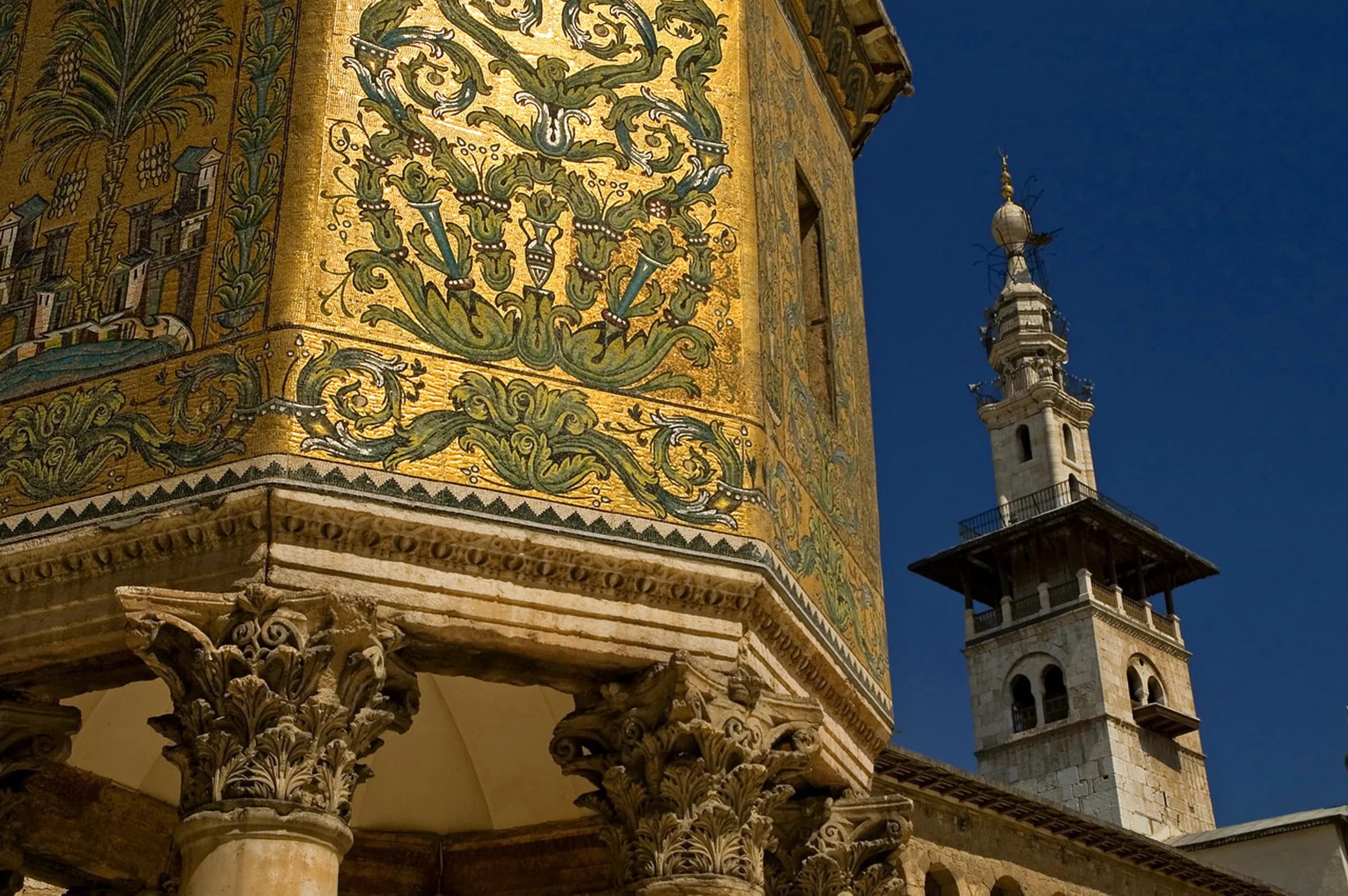 The Great Umayyed Mosque of Damascus, Syria, and Khazne (Treasury)
