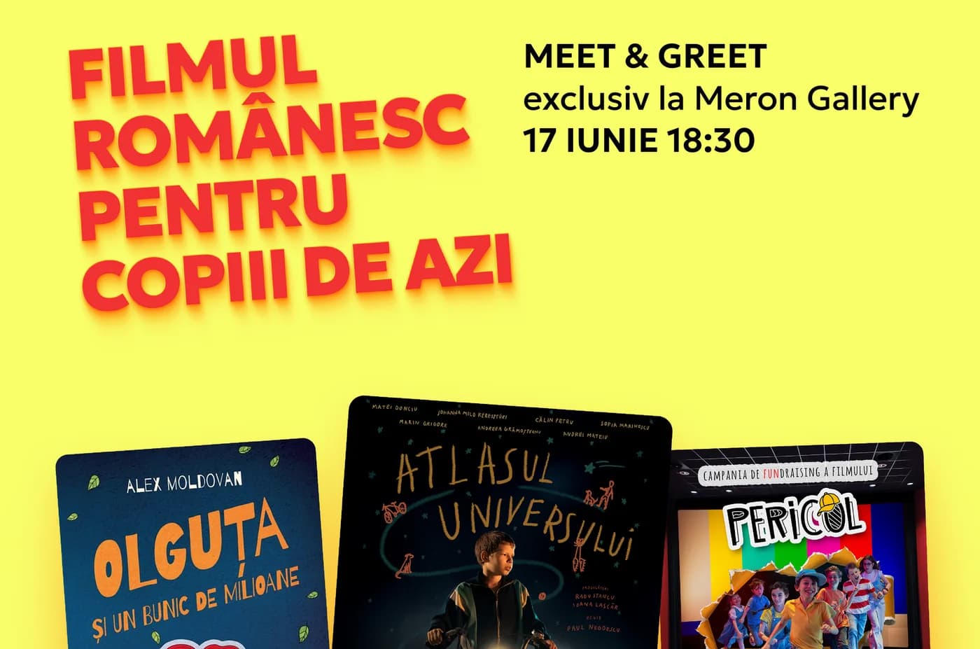 „Atlasul Universului”, „Olguța” și „Pericol”, prezentate la Cluj-Napoca
