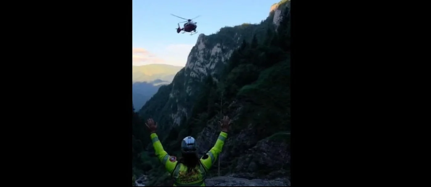 Trei turiști salvați cu elicopterul în Bucegi