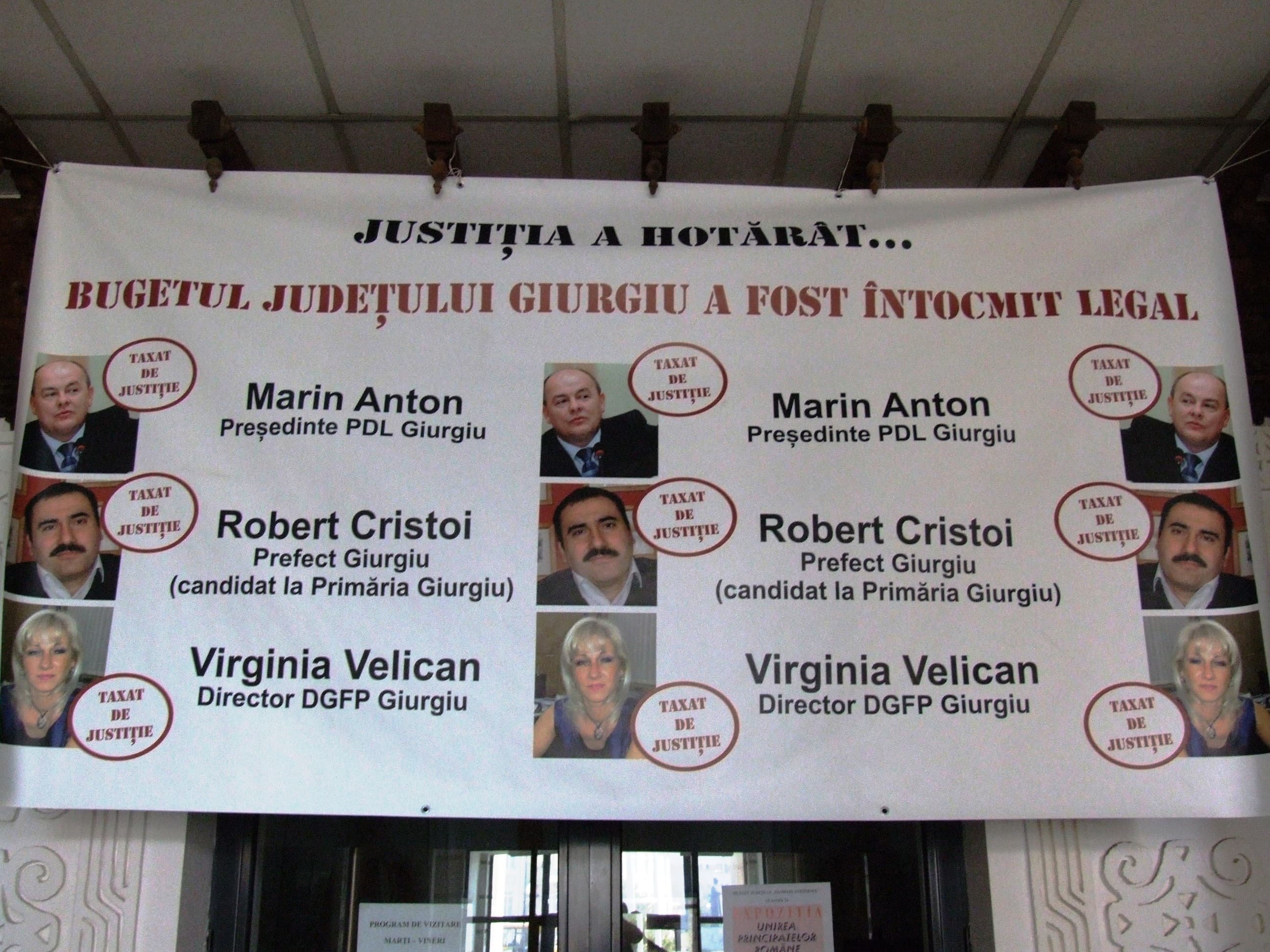 GIURGIU: CEI 3 CARE AU SPERIAT BUGETUL!
