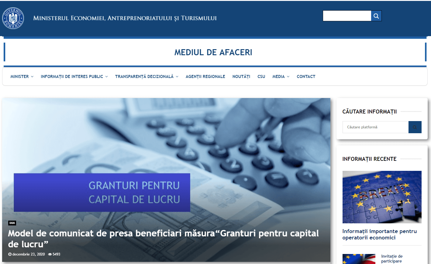 Anunt granturi IMM